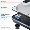 Smart cantar RENPHO Elis Chroma, Pana la 180 kg, 13 indicatori, LED, RGB, Wi-Fi, Bluetooth, 8 profiluri, Recunoastere, Aplicație mobila, USB-C, Crom