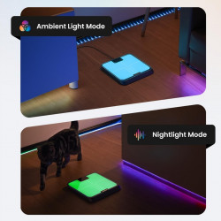 RENPHO Elis Chroma okosmérleg, 180 kg-ig, 13 mérési paraméter, LED, RGB, Wi-Fi, Bluetooth, 8 profil, felhasználófelismerés, mobilalkalmazás, USB-C, króm