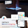 Έξυπνη ζυγαριά RENPHO Elis Chroma, Έως 180 kg, 13 ενδείξεις, LED, RGB, Wi-Fi, Bluetooth, 8 προφίλ, Αναγνώριση, Εφαρμογή για κινητά, USB-C, Χρώμιο