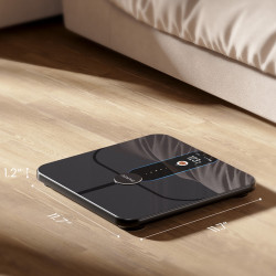 RENPHO Smart WiFi okos mérleg, 180 kg-ig, 13 mérési érték, felhasználófelismerés, mobilalkalmazásokkal való szinkronizálás, bioimpedancia-elemzés, USB-C, sötétkék