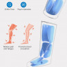 Aparat de masaj cu compresie pentru picioare RENPHO Foot & Calf Air Massager, 24 W, Incalzire, 3 niveluri, Moduri de masaj, memorie, Indicator de incalzire, Protectii, Gri