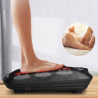 Aparat de masaj Shiatsu pentru picioare RENPHO Shiatsu Home Foot Sole Massager, 30 W, 6 capete, 18 puncte, 2 viteze, Incalzire, Inclinare si inaltime reglabile, Husa lavabila, Negru