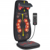 RENPHO Neck & Back Massage Cushion shiatsu masszázspárna – S-, 48 W, 4 zóna, 3 fokozat, 45 °C-ig fűthető, állítható, távirányítóval, fekete