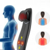RENPHO Shiatsu Massage Pillow - Neck & Back Massage Cushion - S-, 48W, 4 zones, 3 intensity levels, Heats up to 45°C, Adjustable, Remote control, Black