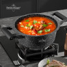 Тенджера Swiss Haus SH-MC24B, 4.3 л, 24 см, Sapphire-керамично покритие, Фурна до 220°C, Индукция, Черен