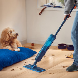Mop electric Philips OneUp 3000 XV3101/01, 50 min, 50 m², 312/270 ml, Cap rotativ la 360°, Indicator LED, Incarcare USB-C, Albastru