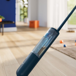 Philips OneUp 3000 XV3101/01 elektromos felmosó, 50 perc, 50 m², 312/270 ml, 360°-os fej, LED-jelzőfény, USB-C-s töltés, kék