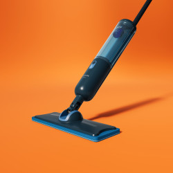 Mop electric Philips OneUp 3000 XV3101/01, 50 min, 50 m², 312/270 ml, Cap rotativ la 360°, Indicator LED, Incarcare USB-C, Albastru