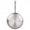 Τηγάνι Kinghoff KH 2019, Ανοξείδωτο ατσάλι - 21CT, 24 εκ., Κατάλληλο για εντατική και επαγγελματική χρήση, Φούρνος έως 240 °C, Επαγωγή, Ασημί