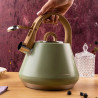 Klausberg KB 9062 Whistling Kettle, 2.5 L, Stainless Steel, Cool-Touch Handle, Induction, Green
