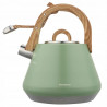 Klausberg KB 9062 Whistling Kettle, 2.5 L, Stainless Steel, Cool-Touch Handle, Induction, Green