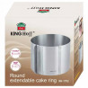 Forma reglabila pentru torturi Kinghoff KH 1792, 16-30 cm, Otel inoxidabil, Argintiu