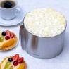 Kinghoff KH 1792 Adjustable Pastry Mold, 16–30 cm, Stainless Steel, Satin Finish, Silver