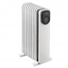 Θερμαντικό σώμα με λάδι Midea MHO2009RCPW, 2000 W, 20 м2, 9 πτερύγια, 3 επίπεδα θέρμανσης, οθόνη LED, χρονοδιακόπτης, λευκό