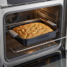 Set 3 tavi de copt Swiss Haus SH-3BSB,Otel carbon, LFGB, Acoperire ceramica Sapphire, Cuptor pana la 230°C, Negru