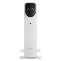 Θερμαντικό σώμα με λάδι Midea MHO2311MCPW, 2300 W, 20 м2, 11 πτερύγια, 3 βαθμίδες, χειροκίνητος θερμοστάτης, χρονοδιακόπτης, λευκό