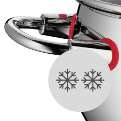 Set de oale WMF Quality One 3201112133, 9 piese, Otel inoxidabil Cromargan, Cuptor pana la 250°C, Baza TransTherm, Toate plitele inclusiv inductie, Argintiu