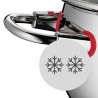 Комплект тенджери WMF Quality One 3201112133, 9 части, Cromargan неръждаема стомана, Фурна до 250°C, TransTherm основа, Индукция, Сребрист