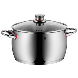 Set de oale WMF Quality One 3201112133, 9 piese, Otel inoxidabil Cromargan, Cuptor pana la 250°C, Baza TransTherm, Toate plitele inclusiv inductie, Argintiu