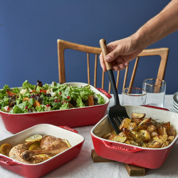 Set of 3 Staub Ceramic Baking Pans 40508-171-0, -20°C to 300°C, Enameled Finish, Red