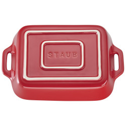 Σετ 3 κεραμικών ταψιών Staub 40508-171-0, -20 °C έως 300 °C, εμαγιέ επίστρωση, κόκκινο