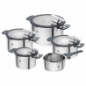 Σετ κατσαρόλες Zwilling Simplify 66870-005-0, 9 τεμάχια, βάση Sigma Classic+, ανοξείδωτο ατσάλι 18/10, κατάλληλο για επαγωγικές εστίες, ασημί