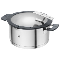 Zwilling Simplify 66870-005-0 Cookware Set, 9-piece, Sigma Classic+ Base, 18/10 Stainless Steel, Induction-compatible, Silver