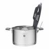 Комплект тенджери Zwilling Simplify 66870-005-0, 9 части, Sigma Classic+ дъно, Неръждаема стомана 18/10, Индукция, Сребрист
