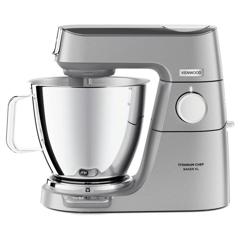 Планетарен миксер Kenwood Chef Baker XL KVL85.004SI, 1200 W, 2 купи 5/7 л, Електронно управление, Пулс, EasyWeigh™, Сребрист