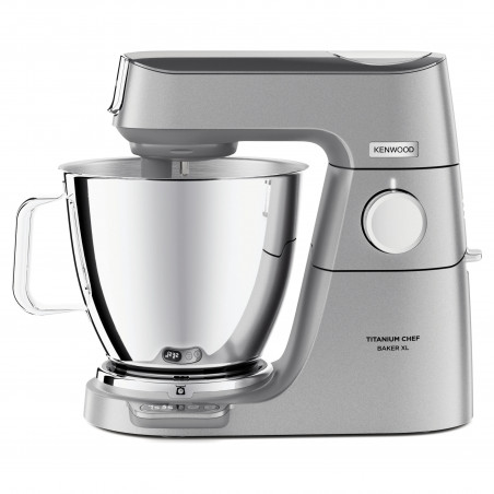 Kenwood Chef Baker XL KVL85.004SI konyhai robotgép, 1200 W, 2 db 5/7 l-es keverőtál, elektronikus vezérlés, pulzáló üzemmód, EasyWeigh™, ezüst színű
