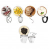 Планетарен миксер Kenwood Chef Baker XL KVL85.004SI, 1200 W, 2 купи 5/7 л, Електронно управление, Пулс, EasyWeigh™, Сребрист
