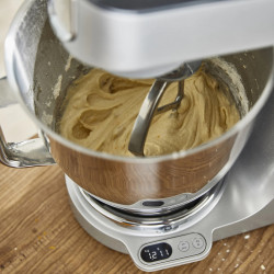 Планетарен миксер Kenwood Chef Baker XL KVL85.004SI, 1200 W, 2 купи 5/7 л, Електронно управление, Пулс, EasyWeigh™, Сребрист