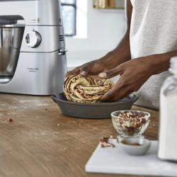 Mixer planetar Kenwood Chef Baker XL KVL85.004SI, 1200 W, 2 boluri de 5/7 l, Comanda electronica, Functie pulse, EasyWeigh™, Argintiu