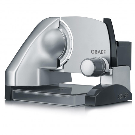 Masina de feliat mezeluri si alte alimente Graef SKS500, 170 W, Lama de 170 mm, Otel inoxidabil, Mecanisme de protectie, Argintiu