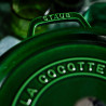Чугунена тенджера Staub La Cocotte 40509-361-0, 6.7 л, 28 см, -20°C До 260°C, Емайл, Капак с капкова структура, Индукция, Зелен