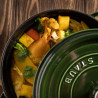 Чугунена тенджера Staub La Cocotte 40509-361-0, 6.7 л, 28 см, -20°C До 260°C, Емайл, Капак с капкова структура, Индукция, Зелен