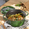 Чугунена тенджера Staub La Cocotte 40509-361-0, 6.7 л, 28 см, -20°C До 260°C, Емайл, Капак с капкова структура, Индукция, Зелен