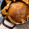 Oala din fonta Staub La Cocotte 40502-278-0, 6,7 l, 28 cm, de la -20°C pana la 260 °C, Emailata, Capac cu structura anti-picaturi, Toate plitele inclusiv inductie, Bordeaux