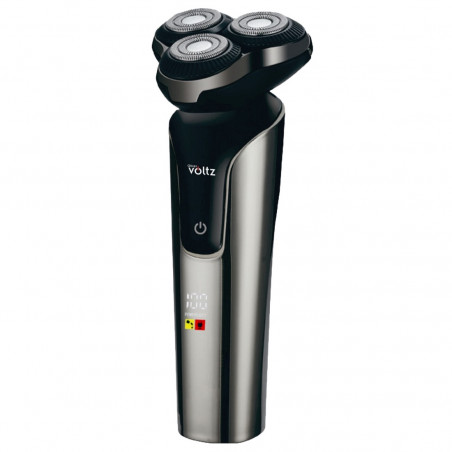 Oliver Voltz OV51814D Rechargeable Electric Shaver, 5W, 60 min, Floating Shaving System with Three Heads, LCD Display, 1200mAh, Type-C, Silver/Black
