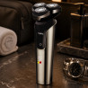 Oliver Voltz OV51814D Rechargeable Electric Shaver, 5W, 60 min, Floating Shaving System with Three Heads, LCD Display, 1200mAh, Type-C, Silver/Black