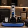 Машинка за подстригване 5в1 Oliver Voltz OV51810T, 5W, 90 мин, 7300 об/мин, LCD дисплей, Стойка, Черен/син