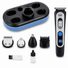 Masina de tuns 5in1 cu acumulator Oliver Voltz OV51810T, 5 W, 90 min, 7300 rpm, Ecran LCD, Suport, Negru/Albastru