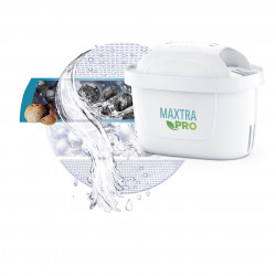 Cana filtranta apa Brita Maxtra PRO, 2,5 l, Indicator LED, Sticla borosilicata, Albastru deschis