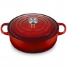 Le Creuset 21179300602430 öntöttvas sütőedény, 30 cm, 6,2 l, Szorosan illeszkedő fedél az aromák megőrzéséhez, Sütőben 260 °C-ig használható, Indukciós főzőlapon használható, Piros