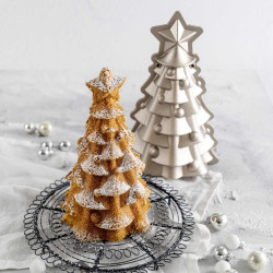 Dr. Oetker Christmas Tree Baking Pan 1392, 1 L, Made in Germany, Up to 230°C, 3D, Champagne
