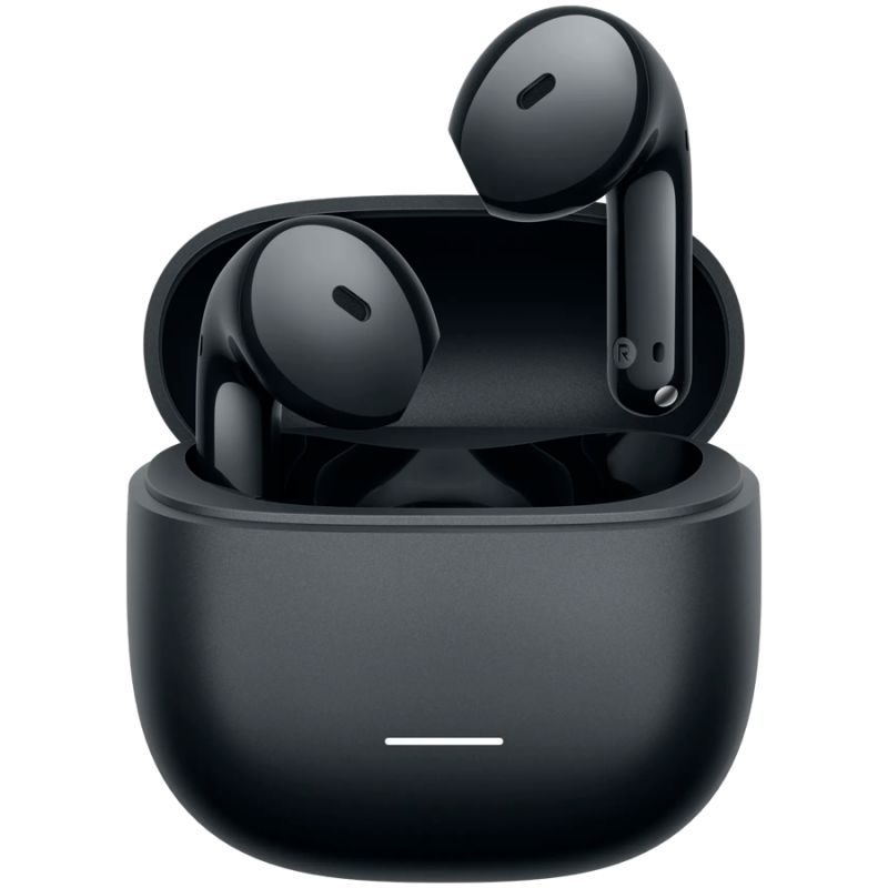 Casti wireless Xiaomi Redmi Buds 8 Active M2537E1, 7 ore, Bluetooth 5.4, IP54, Difuzor cu membrană din titan, Reducere a zgomotului cu AI, Incarcare rapida,Negru