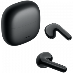Casti wireless Xiaomi Redmi Buds 8 Active M2537E1, 7 ore, Bluetooth 5.4, IP54, Difuzor cu membrană din titan, Reducere a zgomotului cu AI, Incarcare rapida,Negru
