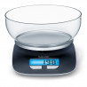 Beurer BF KS 25 LE konyhai mérleg, 1,2 l, 3 kg, LCD-kijelző, TARA, automatikus kikapcsolás, fekete/ezüst