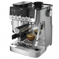 Αυτόματη καφετιέρα 2 σε 1 Ninja Luxe Café Mini ES352EU, 1650 W, 9 bar, 250 γρ., 1,3 λ., Barista Assist, 3 ρυθμίσεις αφρού, 6 είδη εσπρέσο, ανοξείδωτο