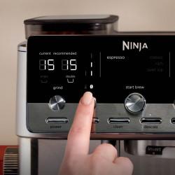 Кафеавтомат 2в1 Ninja Luxe Café Mini ES352EU, 1650W, 9 bar, 250 г, 1.3 л, Barista Assist, 3 настройки пяна, 6 вида еспресо, Инокс